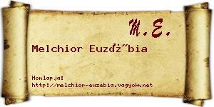 Melchior Euzébia névjegykártya